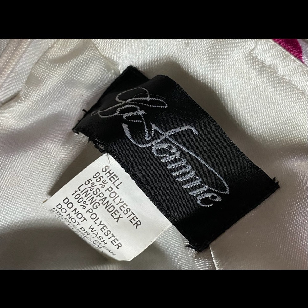 La Femme Multi Color Halter Gown Size 12 - image 3